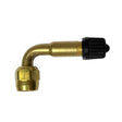Adattatore Valvola Angolato a 90° in Ottone