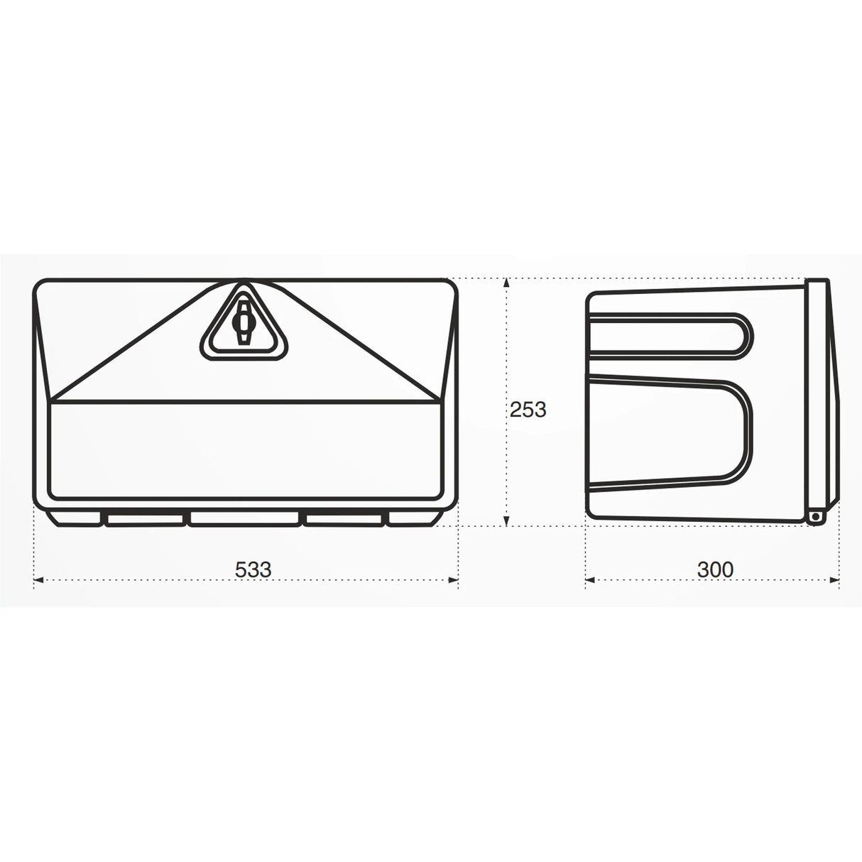Lockable Plastic Tool Box