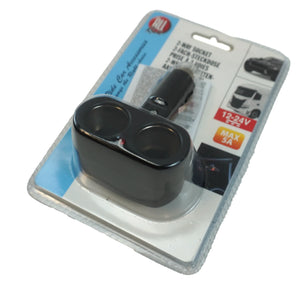 All Ride Dual Socket Car Cigarette Lighter Adapter – Fixed