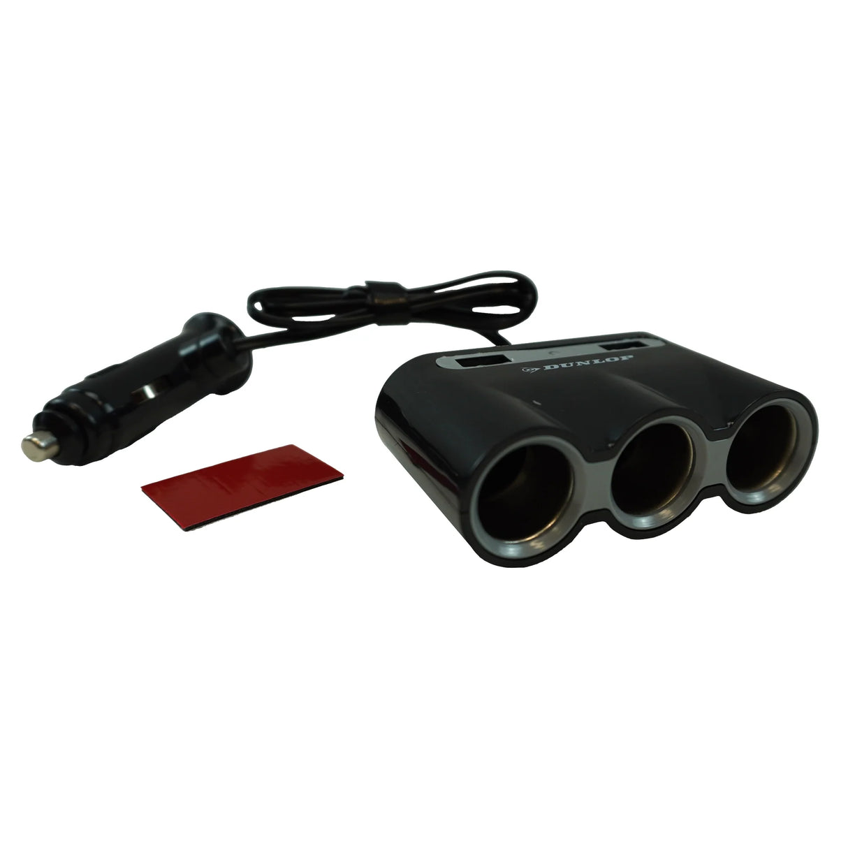 3-Socket Car Cigarette Lighter Splitter with 2 USB Ports