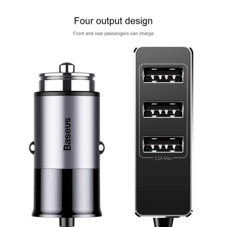Baseus Enjoy Together 4-Port Car USB Charger 5.5A