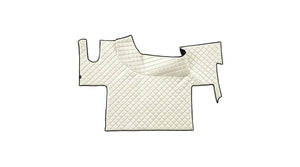 Quilted Faux Leather Floor Mat for Renault T Flat-Floor