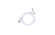 Cable USB de carga 2 en 1 Micro USB-B y USB-C, 1 m, blanco