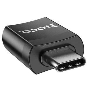 Adaptador USB Type-C macho a USB 3.0 hembra HOCO UA17 - Negro