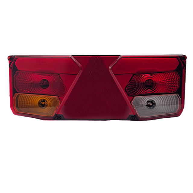 7-Function Rear Lamp with Triangular Reflector and LED Marker Light