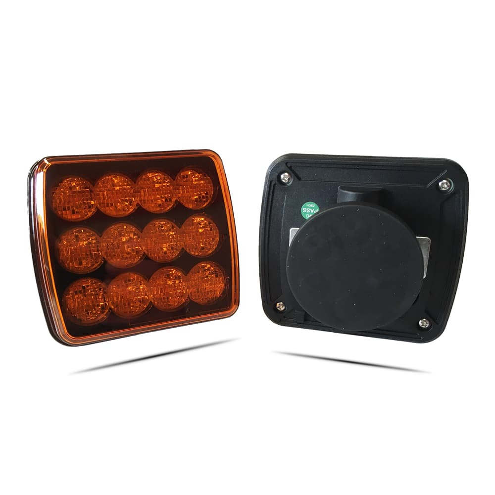 Rechargeable LED Amber Warning Light with Magnetic Base