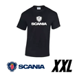 Scania črna majica iz 100% bombaža
