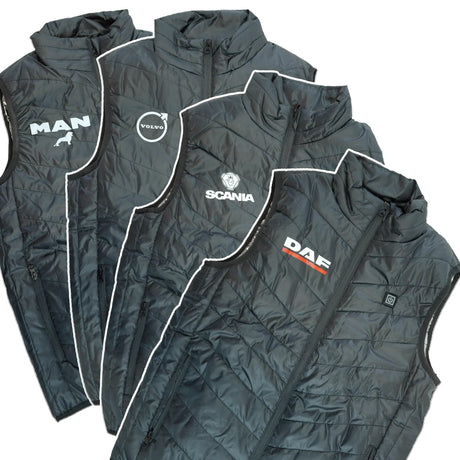 Heated Vest with Truck Brand Logo – 3 Heat Levels