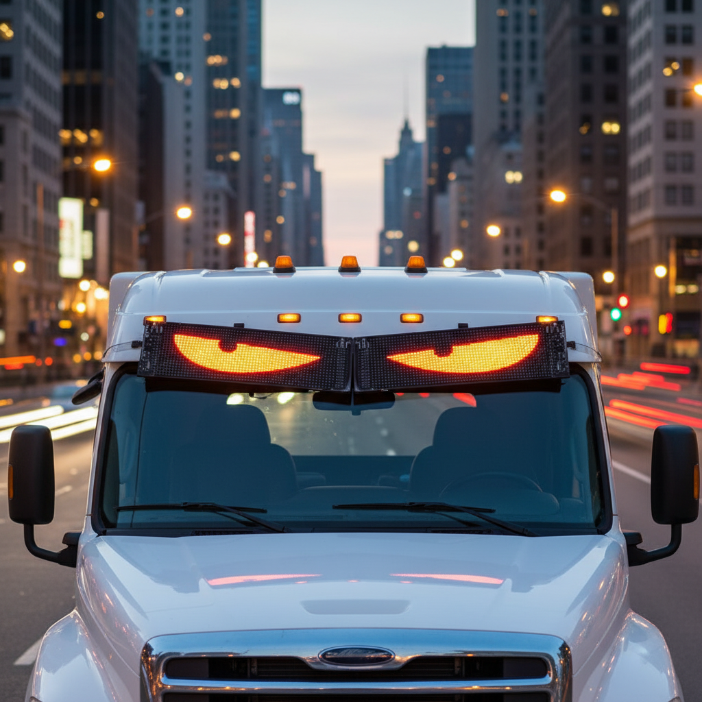 LED Eye Display Set with Remote, 12V, 590x120mm