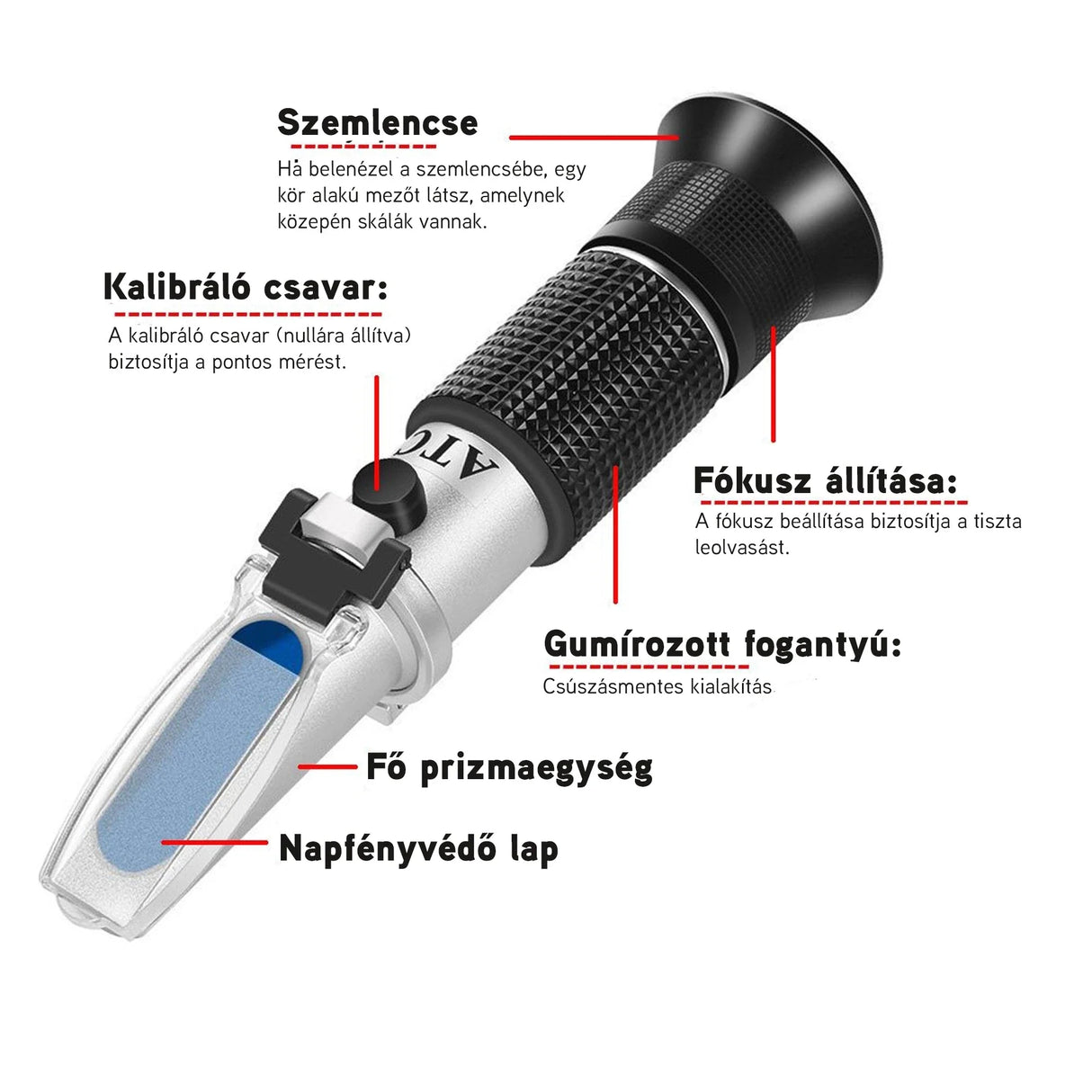 LED Alcohol Refractometer