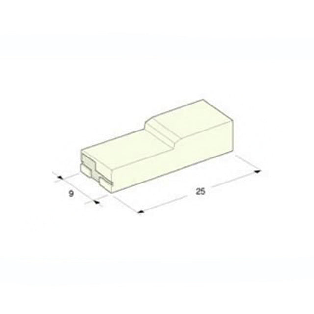 Female Spade Terminal Insulator Cover - White