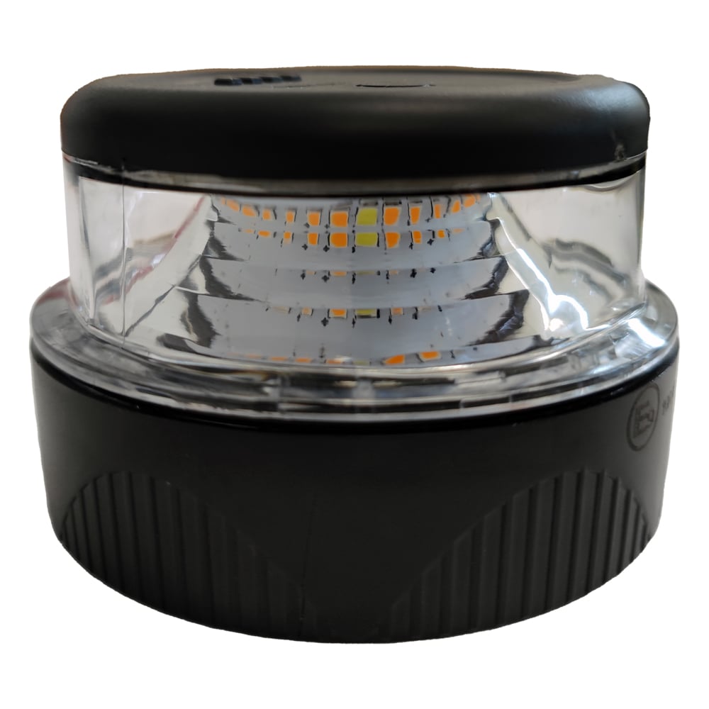 Yellow Flashing Emergency LED Light – Battery Powered, 4 Modes